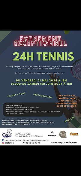 Lire la suite : 24 h de tennis du CAP Tennis Padel
