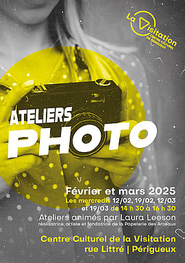 Lire la suite : Atelier photo (cycle trimestriel – 3/4) (Centre culturel de la Visitation)