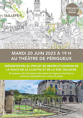 Lire la suite : Place de la Clautre / rue Taillefer : réunion publique le 20 juin