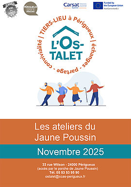Lire la suite : L'Ostalet / ateliers du Jaune poussin - novembre 2025