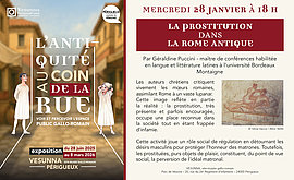 Lire la suite : Conférence : « La prostitution dans la Rome antique » (Vesunna)