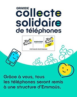 Lire la suite : Collecte de téléphone en partenariat avec le Tour de France et Ecosysteme.