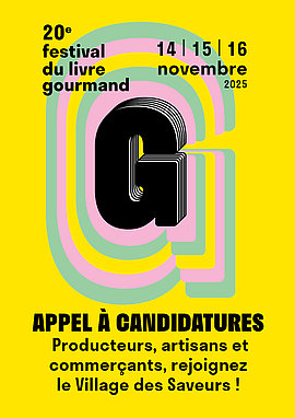 Lire la suite : FESTIVAL DU LIVRE GOURMAND 2025 : APPEL À CANDIDATURES  Producteurs, artisans et commerçants, rejoignez le Village des Saveurs !