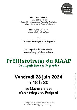 Lire la suite : Vernissage de l’exposition – PréHistoire(s) du MAAP De Laugerie-Basse au Regourdou vendredi 28 juin à 18h30 (MAAP)