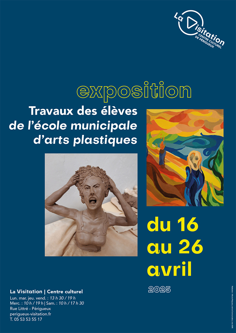 Découvrir : Exposition des élèves de l’école d’art plastique (Centre culturel de la Visitation)