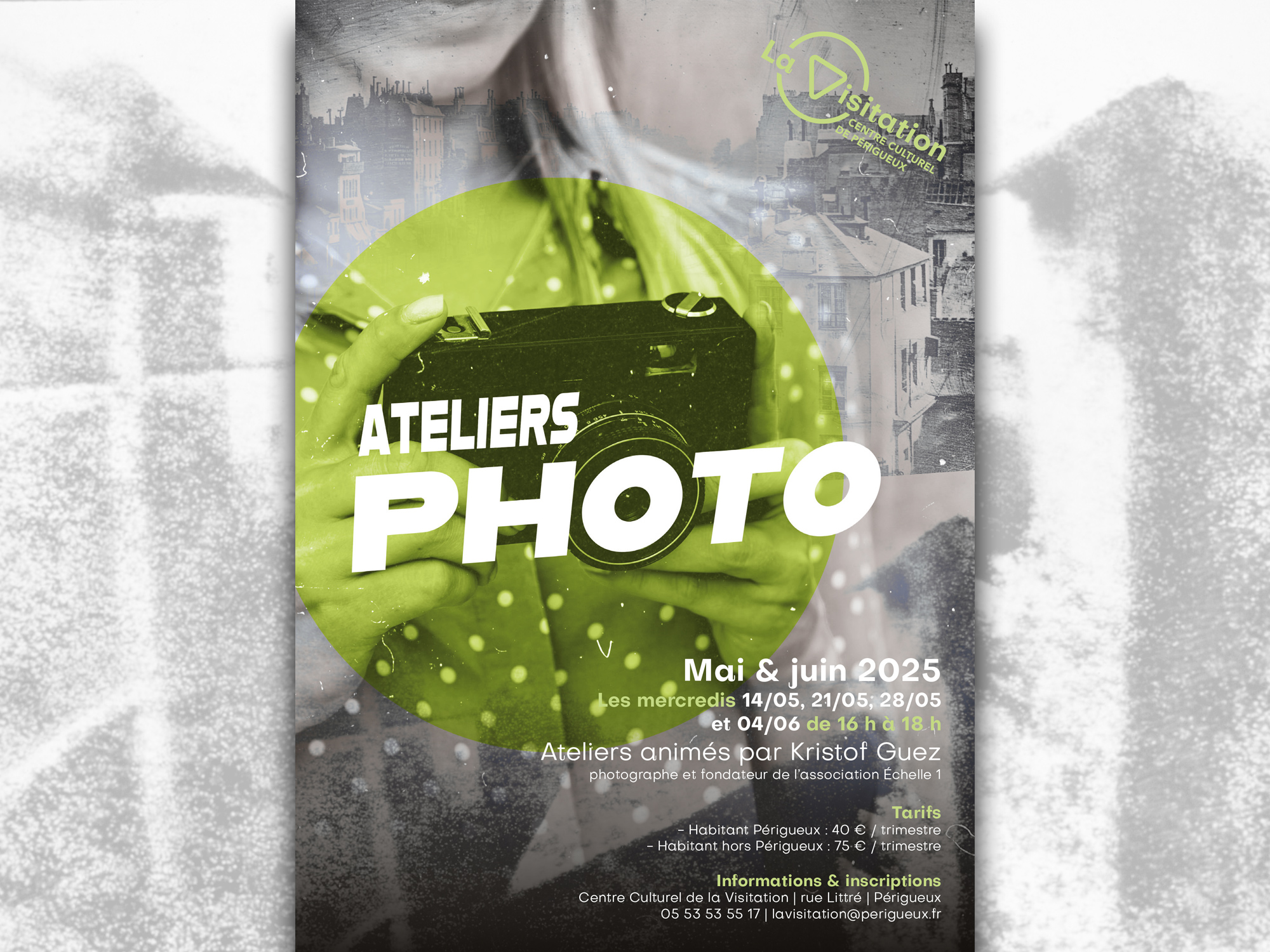 Découvrir : Atelier photo avec Kristof Guez (cycle trimestriel – 1/4) (Centre culturel de la Visitation)