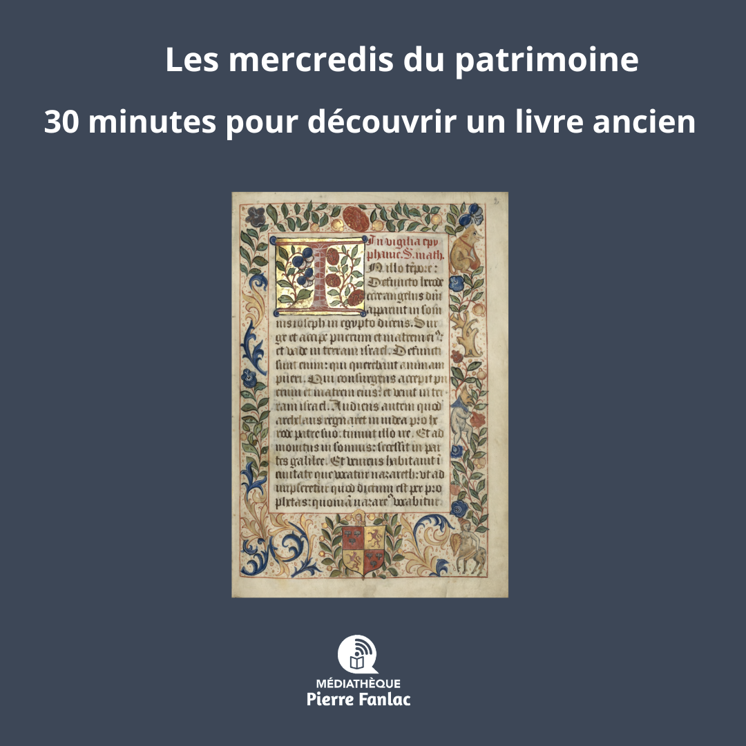 Découvrir : Les mercredis du patrimoine (Médiathèque)