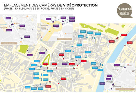 Emplacements des caméras de vidéoprotection