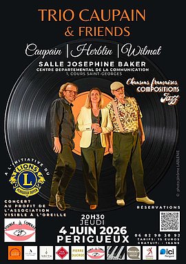 Lire la suite : CONCERT CARITATIF : CAUPAIN TRIO