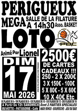 Lire la suite : Loto Du Périgueux Basket Club