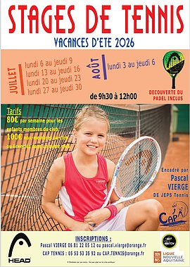 Lire la suite : STAGES TENNIS JEUNES