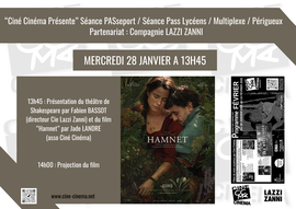 Lire la suite : Séance PASS Lycéens : Hamnet Chloé Zhao