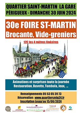 Lire la suite : 30e Foire St Martin de Périgueux 30 juin 2024