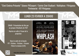 Lire la suite : Soirée Ciné-Étudiant : Whiplash de Damien Chazelle