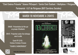 Lire la suite : Soirée Ciné-Étudiant : La mouche de David Cronenberg