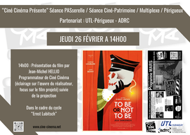 Lire la suite : Ciné-Patrimoine : To Be or Not to Be d’Ernst Lubitsch