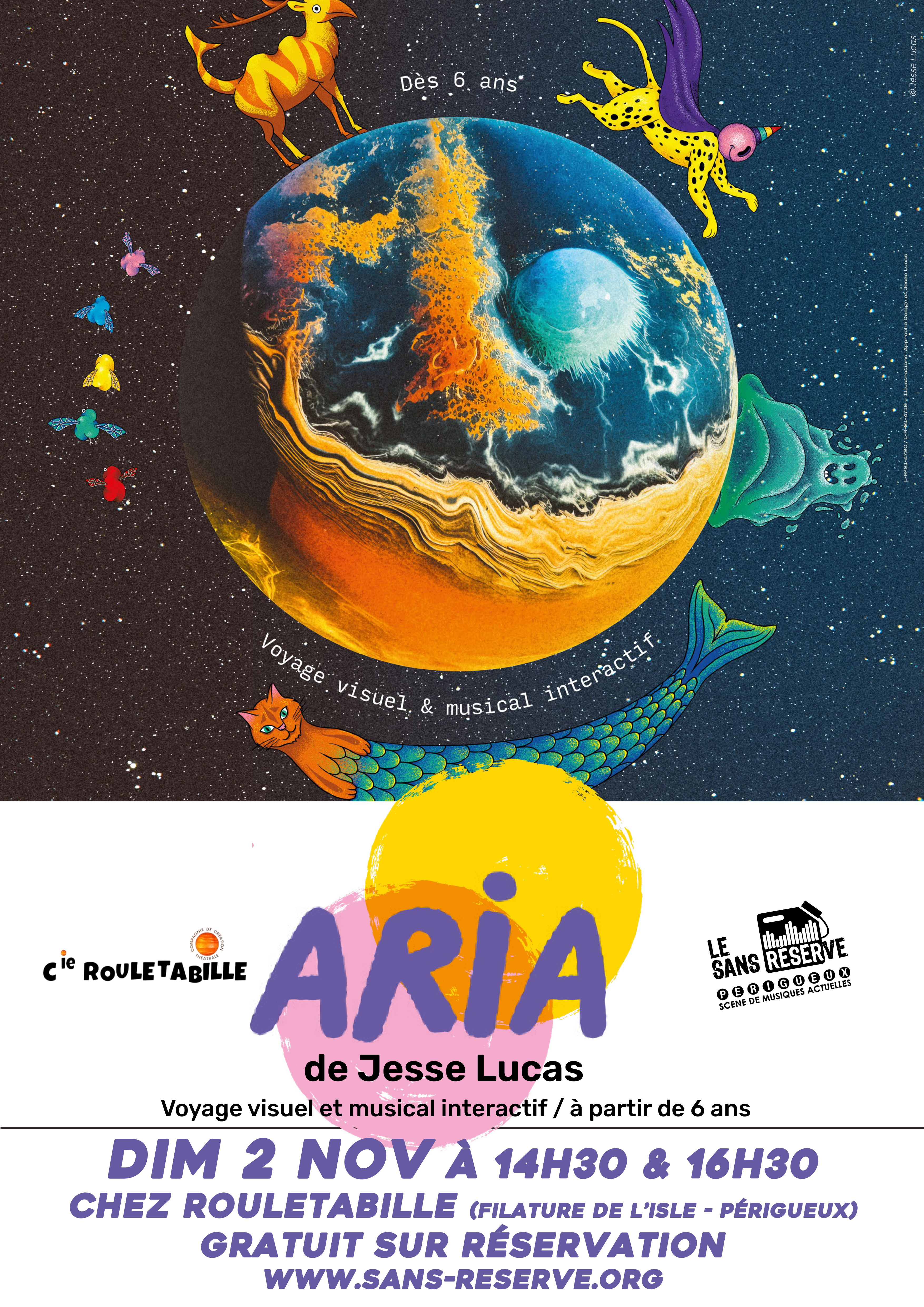Découvrir : Spectacle jeune public : ARIA de Jesse Lucas