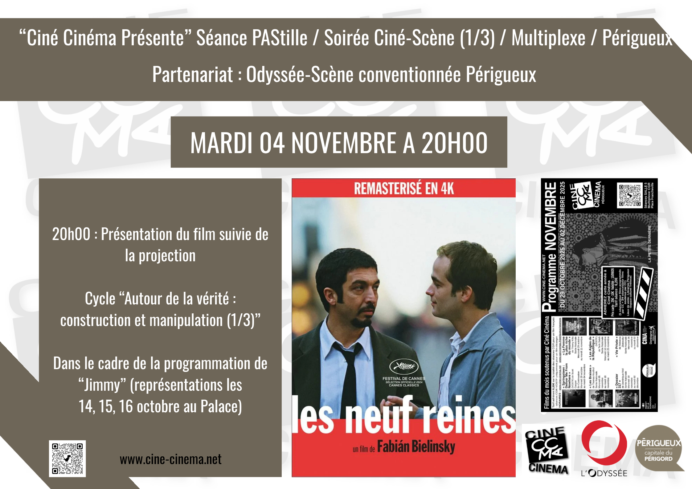 Découvrir : Soirée Ciné-Scène : Les neuf reines de Fabián Bielinsky