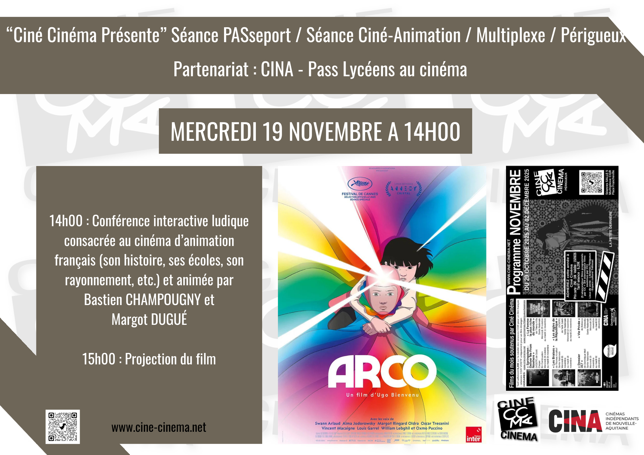 Découvrir : Séance Ciné-Animation : Arco d'Ugo Bienvenu